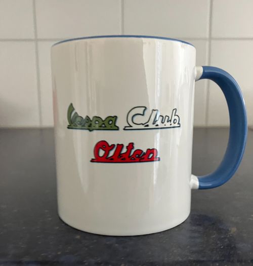 Club Tasse mit Vespa Club Olten Schrift