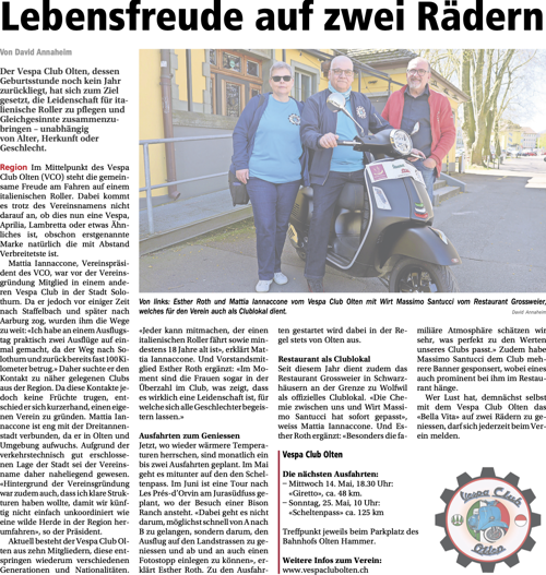 Zeitungsinserate