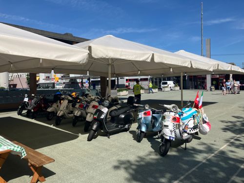 Ausfahrt 31.05.25 mit * Vespa Mythos Club* Rotkreuz&ACE Cafe Rothenburg.