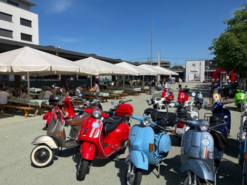 Ausfahrt 31.05.25 mit * Vespa Mythos Club* Rotkreuz&ACE Cafe Rothenburg.