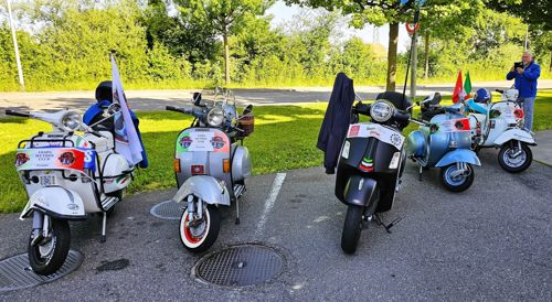 Ausfahrt 31.05.25 mit * Vespa Mythos Club* Rotkreuz&ACE Cafe Rothenburg.
