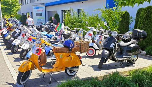 Ausfahrt 31.05.25 mit * Vespa Mythos Club* Rotkreuz&ACE Cafe Rothenburg