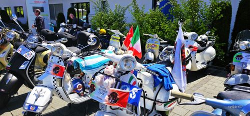 Ausfahrt 31.05.25 mit * Vespa Mythos Club* Rotkreuz&ACE Cafe Rothenburg.