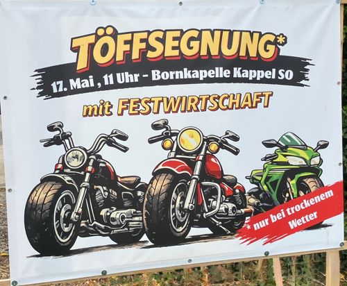 Töff&Roller Segnung in Kappel 17.05.2026 inkl.Ausfahrt 135km