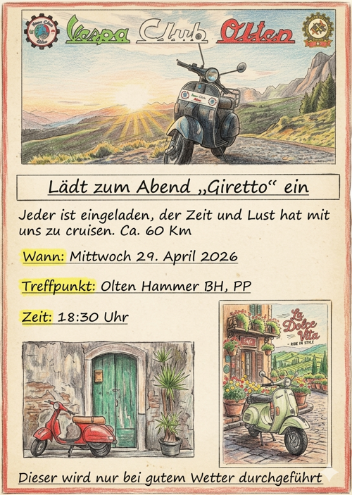 1.Giretto 29.04.2026, Plakat