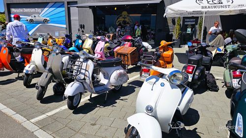 Spontan-Ausfahrt "ACE Cafe"  Vespa Meet, Rothenburg 23.Mai 