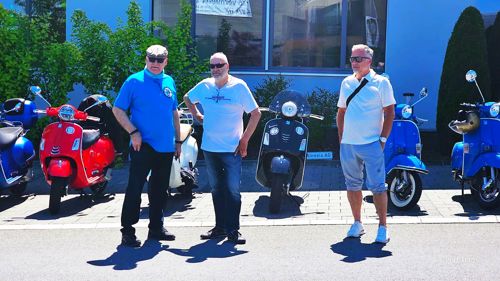 Spontan-Ausfahrt "ACE Cafe"  Vespa Meet, Rothenburg 23.Mai 