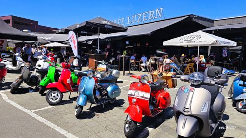 Spontan-Ausfahrt "ACE Cafe"  Vespa Meet, Rothenburg 23.Mai 