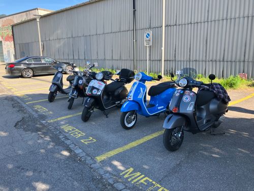 Spontan-Ausfahrt "ACE Cafe"  Vespa Meet, Rothenburg 23.Mai 