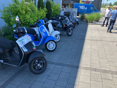 Spontan-Ausfahrt "ACE Cafe"  Vespa Meet, Rothenburg 23.Mai 